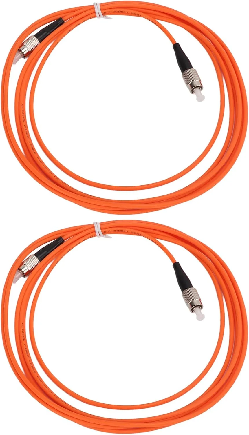 YDuupxe دو عدد کابل فیبر نوری 60 نانومتری، سیم اتصال فیبر با افت درج کم، سیم رابط نوری برای تجهیزات انتقال لینک