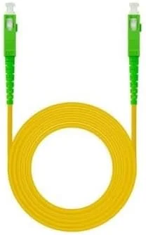 کابل فیبر نوری سینگل مود 20 متری LSZH با کانکتورهای SC/APC-SC/APC، ایده آل برای اتصال شبکه و انتقال داده در محیط های حساس