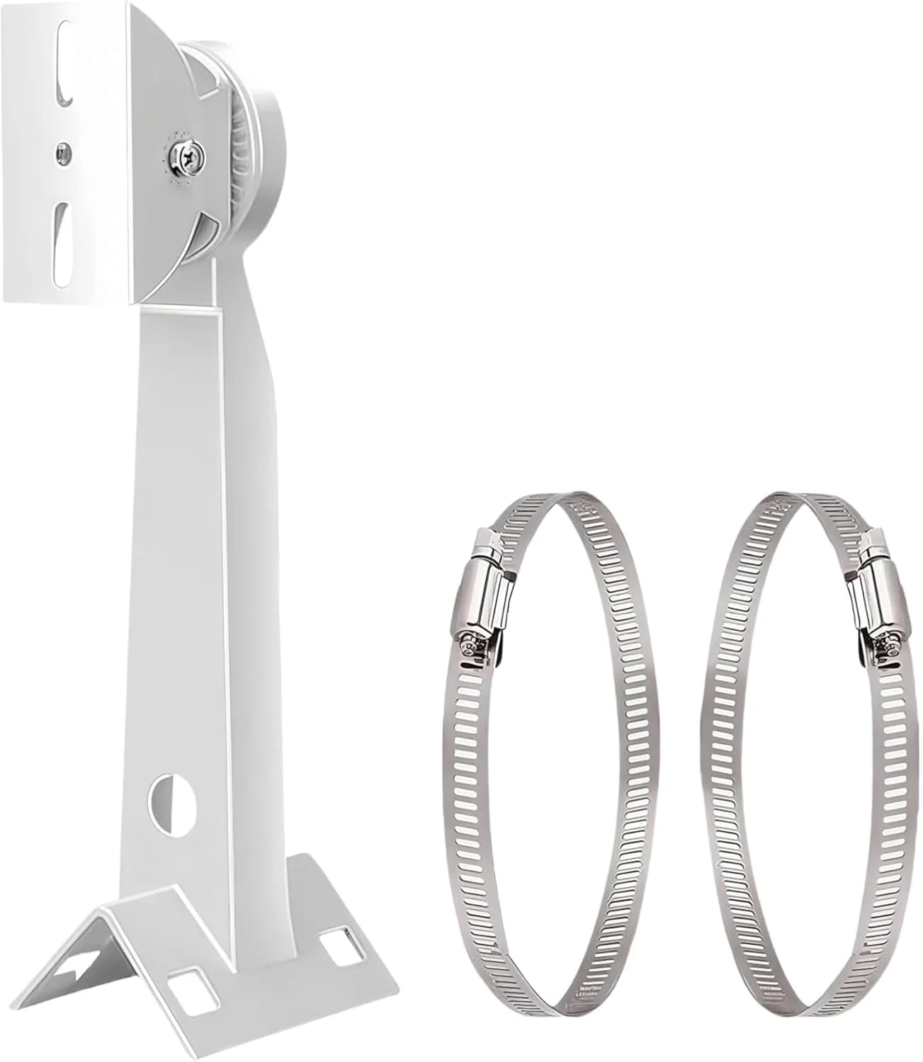 پایه نصب دوربین مداربسته BeElion برای نصب دوربین های امنیتی روی ستون گوشه ای با 2 حلقه، مناسب برای دوربین های گلوله ای و PTZ داهوا