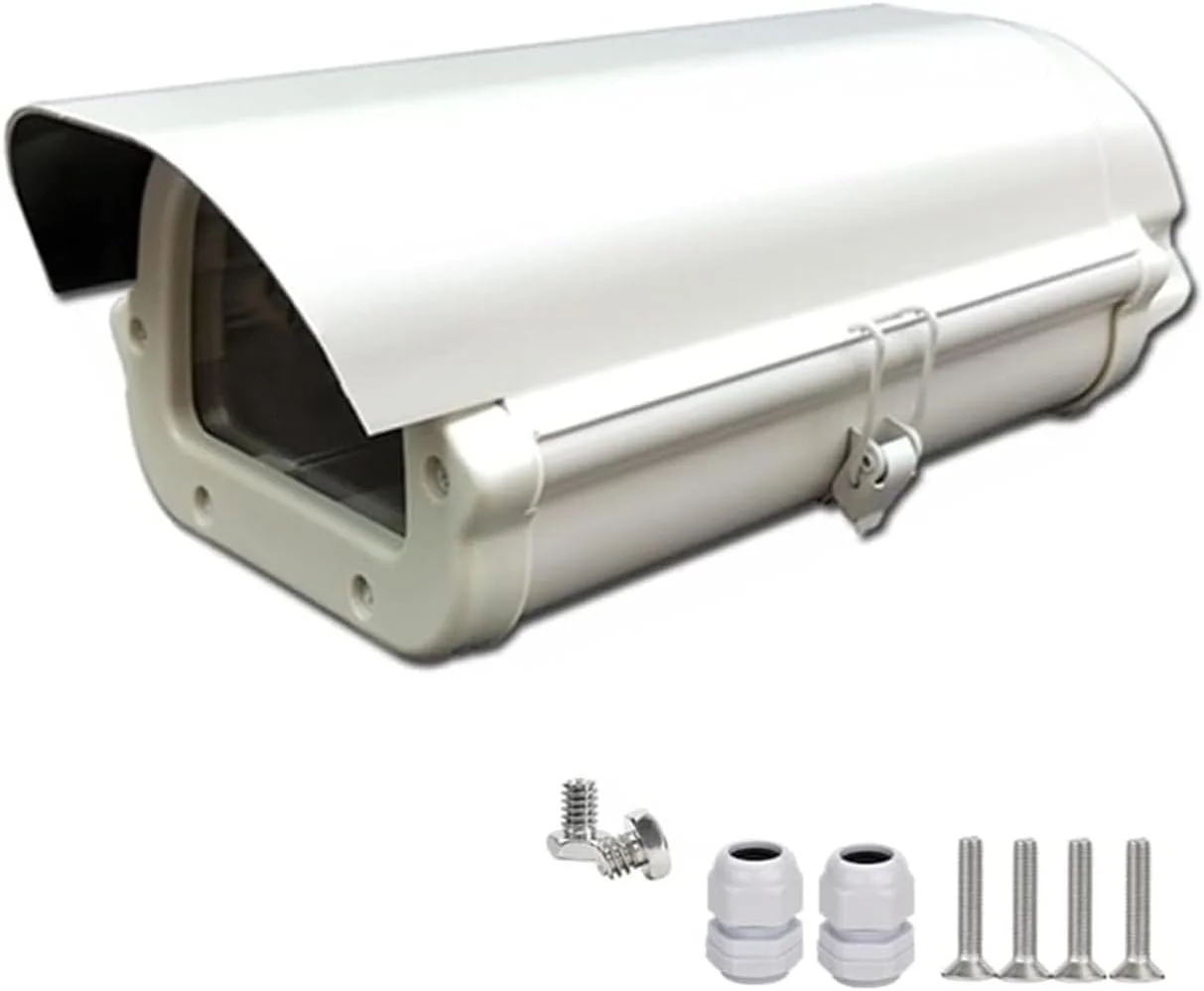 محفظه دوربین مداربسته آلومینیومی، جعبه دوربین داخلی/خارجی مقاوم در برابر آب و هوا، پوسته جعبه اتصال برای نصب دیواری دوربین مداربسته سنگین