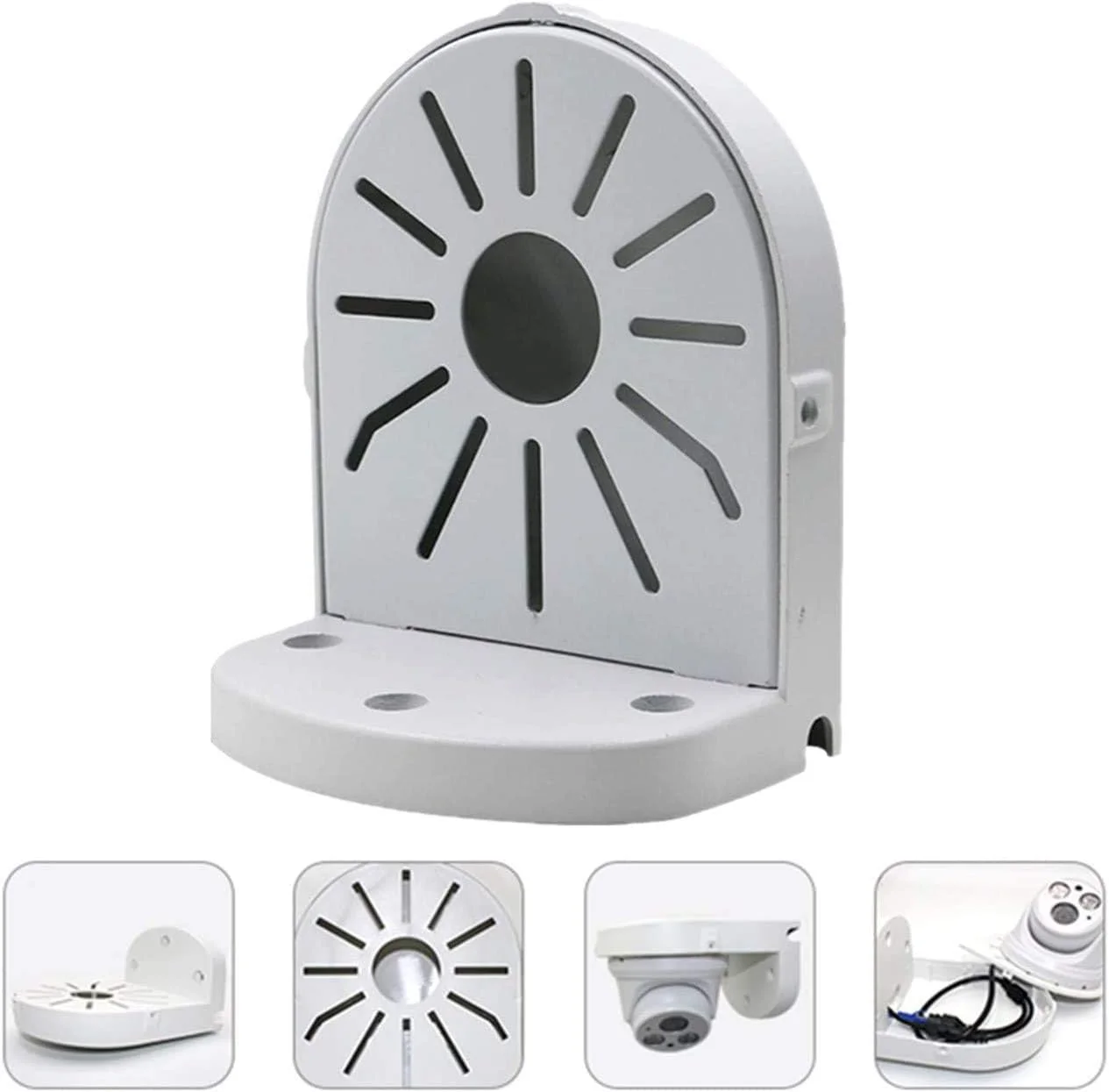 پایه نگهدارنده دیواری دوربین دام امنیتی جهانی، آلیاژ آلومینیوم، مناسب برای نصب دوربین مداربسته دام و PTZ در فضای داخلی و خارجی