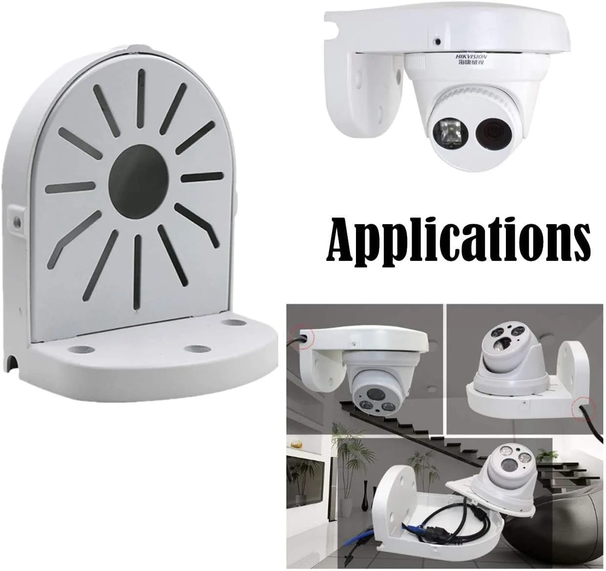 پایه نگهدارنده دیواری دوربین دام امنیتی جهانی، آلیاژ آلومینیوم، مناسب برای نصب دوربین مداربسته دام و PTZ در فضای داخلی و خارجی