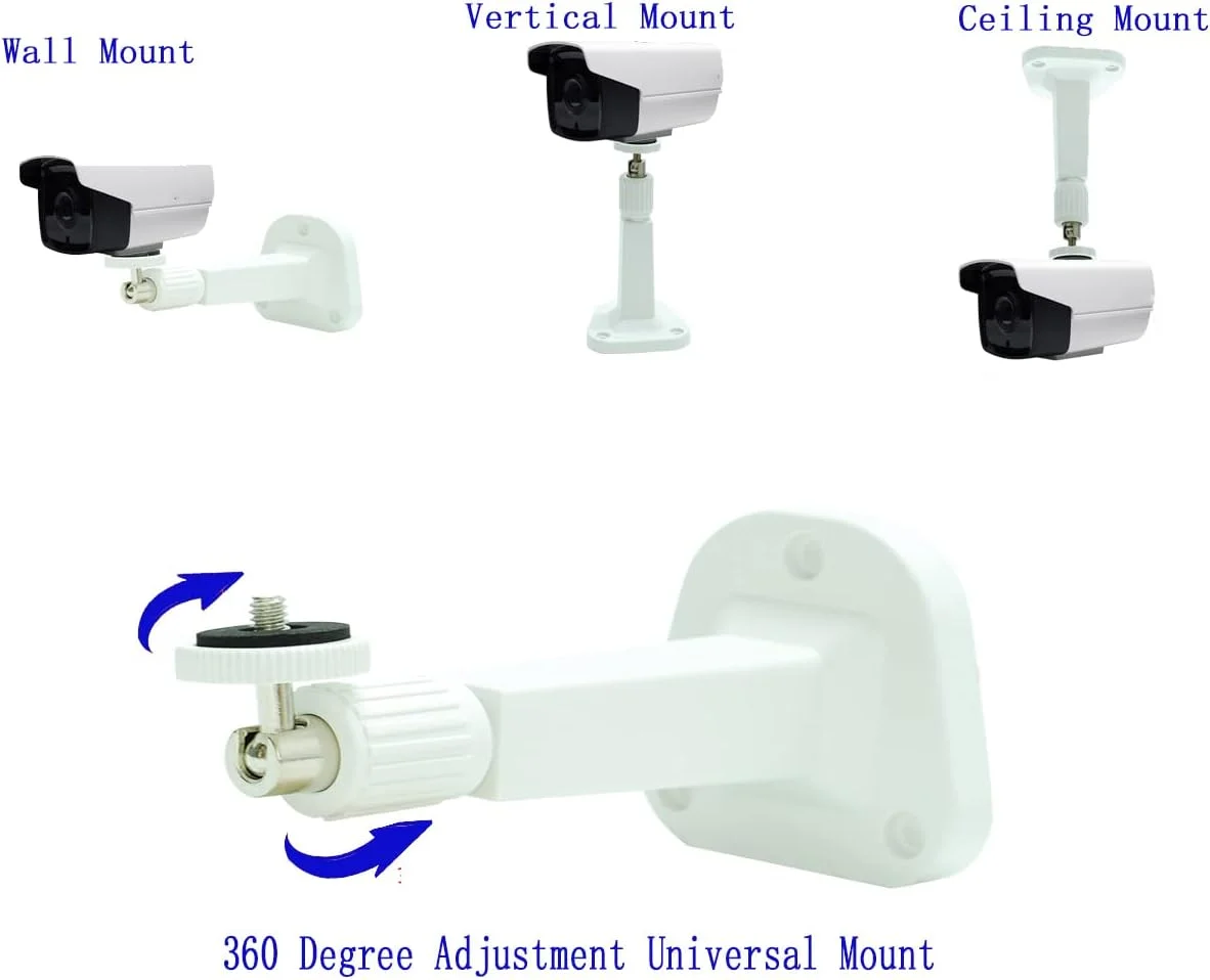 پایه های دیواری سقفی قابل تنظیم یونیورسال بستگا مدل BS07 با طول 15.5 سانتی متر، براکت دوربین مداربسته با قابلیت چرخش برای دوربین های امنیتی جعبه ای، بدنه ای، دام و بولت، مناسب برای سیستم نظارت خانگی پایه های دیواری سقفی قابل تنظیم یونیورسال بستگا مدل BS07 با طول 15.5 سانتی متر، براکت دوربین مداربسته با قابلیت چرخش برای دوربین های امنیتی جعبه ای، بدنه ای، دام و بولت، مناسب برای سیستم نظارت خانگی
