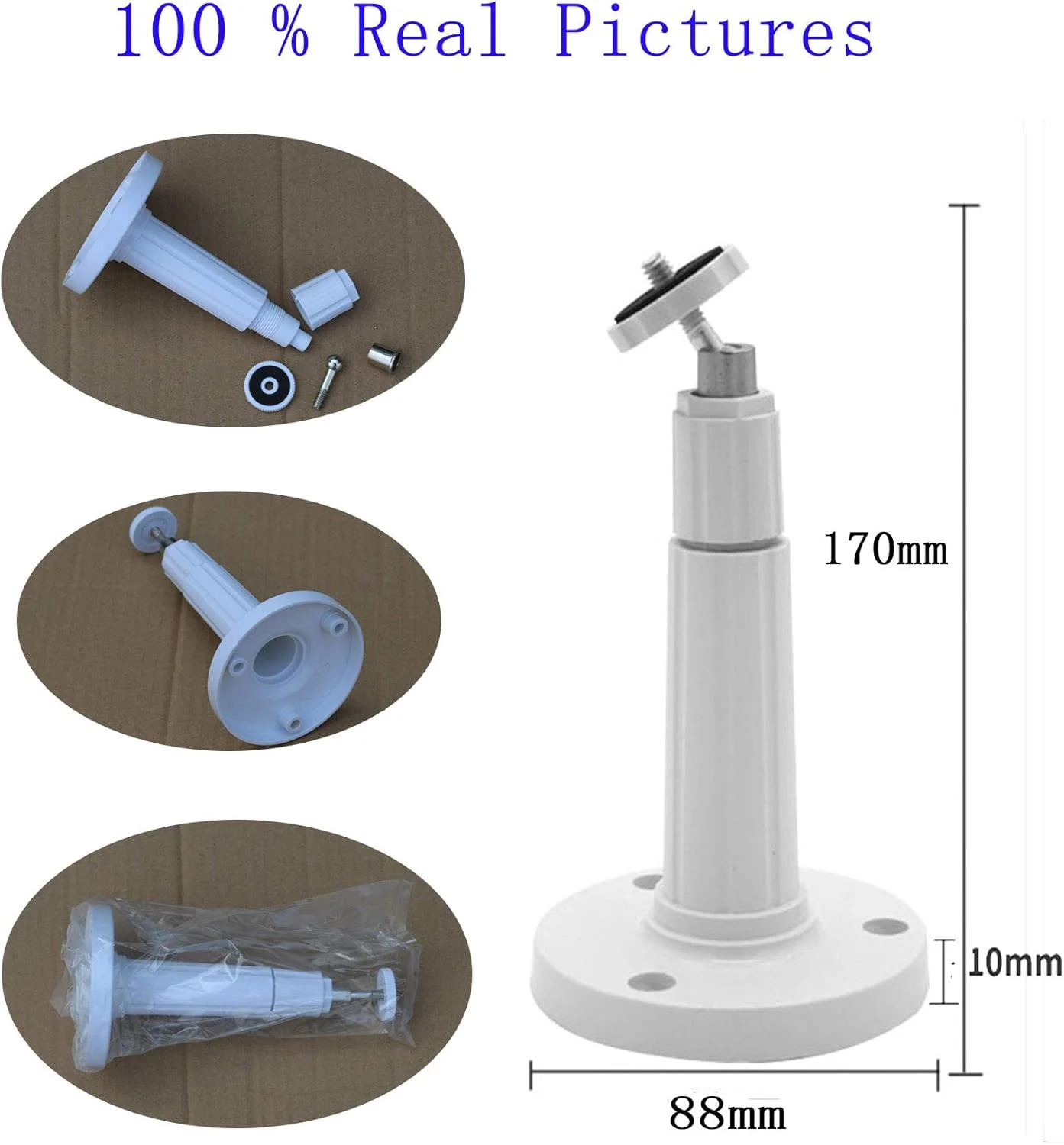 پایه دوربین مداربسته قابل تنظیم جهانی بستگا مدل BS08، پایه دیواری سقفی 170 میلیمتری با قابلیت چرخش 360 درجه برای دوربین های مداربسته CCTV CCD دام و بولت، مناسب سیستم نظارت خانگی پایه دوربین مداربسته قابل تنظیم جهانی بستگا مدل BS08، پایه دیواری سقفی 170 میلیمتری با قابلیت چرخش 360 درجه برای دوربین های مداربسته CCTV CCD دام و بولت، مناسب سیستم نظارت خانگی