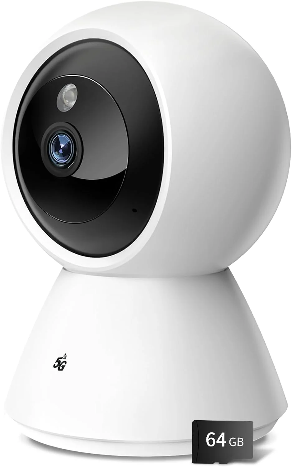دوربین مداربسته داخلی 4 مگاپیکسلی BJR، دوربین مداربسته وای فای 2.4/5 گیگاهرتز، دوربین حیوانات خانگی، دوربین کودک، دید در شب، صدای دو طرفه، ردیابی حرکت هوش مصنوعی، سازگار با الکسا