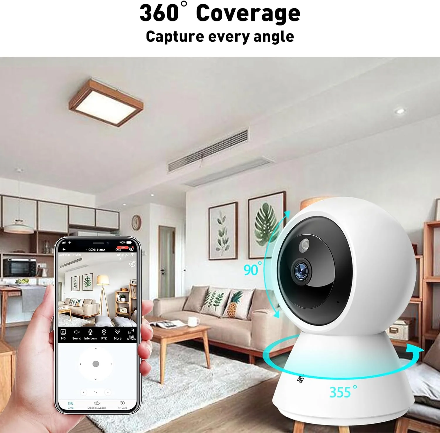 دوربین مداربسته داخلی 4 مگاپیکسلی BJR، دوربین مداربسته وای فای 2.4/5 گیگاهرتز، دوربین حیوانات خانگی، دوربین کودک، دید در شب، صدای دو طرفه، ردیابی حرکت هوش مصنوعی، سازگار با الکسا دوربین مداربسته داخلی 4 مگاپیکسلی BJR، دوربین مداربسته وای فای 2.4/5 گیگاهرتز، دوربین حیوانات خانگی، دوربین کودک، دید در شب، صدای دو طرفه، ردیابی حرکت هوش مصنوعی، سازگار با الکسا