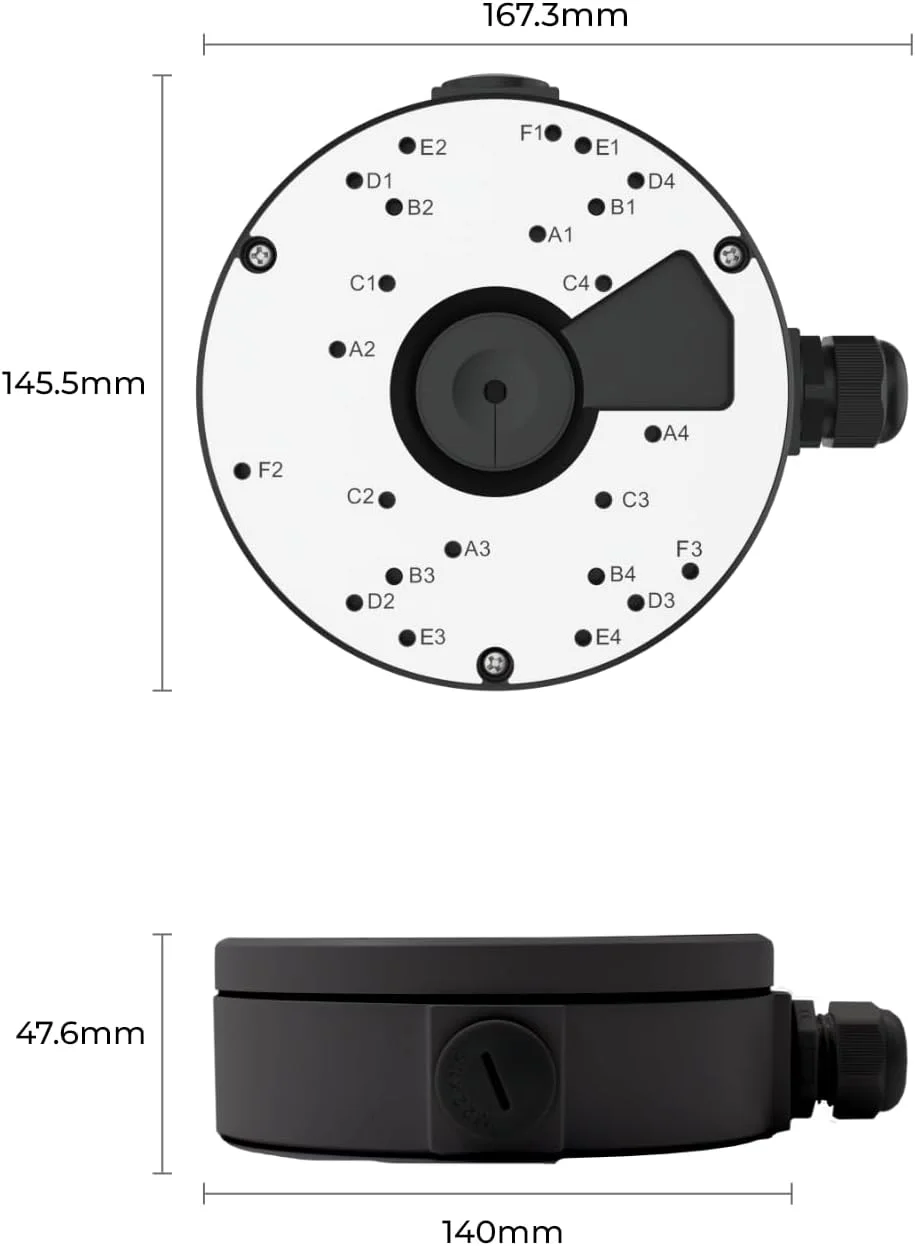 جعبه اتصال Reolink مدل D20 مشکی، فقط سازگار با دوربین های Dome IP، مدل های RLC-520A، RLC-820A، RLC-823A، RLC-1224A، RLC-833A، RLC-842A، RLC-523WA، RLC-542WA، سری E1 Outdoor جعبه اتصال Reolink مدل D20 مشکی، فقط سازگار با دوربین های Dome IP، مدل های RLC-520A، RLC-820A، RLC-823A، RLC-1224A، RLC-833A، RLC-842A، RLC-523WA، RLC-542WA، سری E1 Outdoor