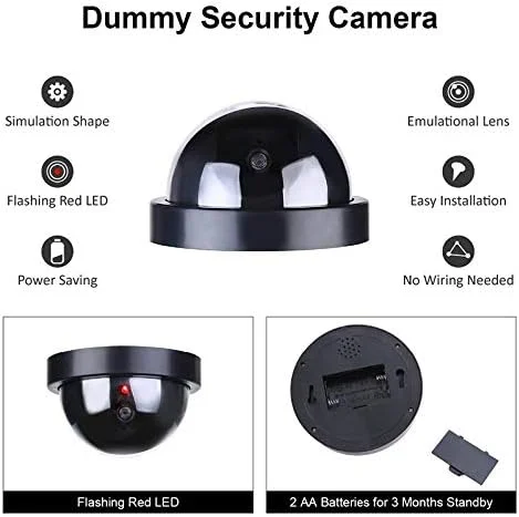 چهار عدد دوربین مداربسته دام امنیتی تقلبی با چراغ LED قرمز چشمک زن چهار عدد دوربین مداربسته دام امنیتی تقلبی با چراغ LED قرمز چشمک زن