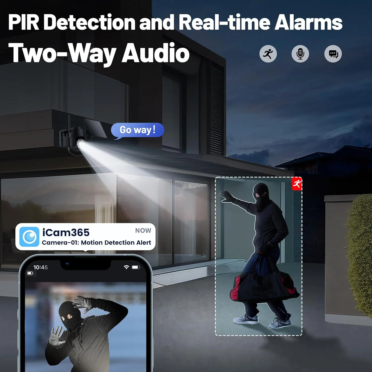 دوربین مداربسته سیم کارتی 4G LTE، دوربین امنیتی بی سیم خورشیدی مناسب فضای باز، کیفیت 2K HD با دید در شب رنگی، دوربین نظارتی بیرونی با حسگر حرکتی PIR، نمای زنده 355 درجه، صدای دو طرفه دوربین مداربسته سیم کارتی 4G LTE، دوربین امنیتی بی سیم خورشیدی مناسب فضای باز، کیفیت 2K HD با دید در شب رنگی، دوربین نظارتی بیرونی با حسگر حرکتی PIR، نمای زنده 355 درجه، صدای دو طرفه