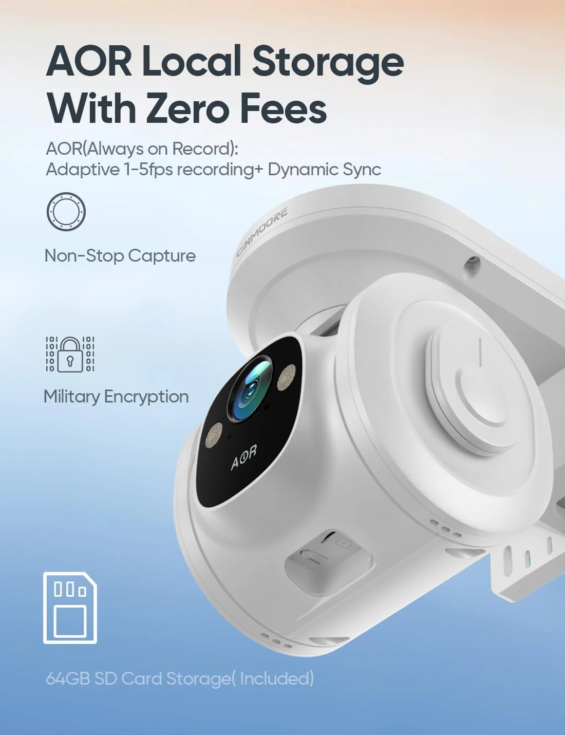 دوربین های امنیتی سلولی 4G LTE بی سیم فضای باز، دوربین مداربسته خورشیدی 2.5K بدون وای فای برای امنیت خانه، ردیابی هوش مصنوعی PTZ دید در شب رنگی، سیم کارت/کارت SD 64 گیگابایتی، مقاوم در برابر سرما، ضبط شبانه روزی AOR