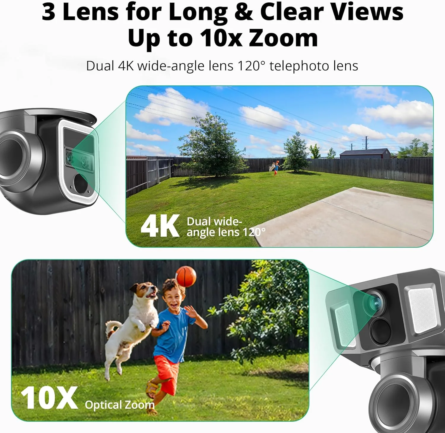 دوربین امنیتی سلولار 4G LTE مناسب فضای باز، دوربین خورشیدی بیسیم با زوم اپتیکال 10x و کیفیت 4K، دارای دو حالت بدون وایفای یا وایفای، چرخش 360 درجه و قابلیت ردیابی هوشمند برای نظارت از راه دور، همراه با سیم کارت و کارت حافظه 64 گیگابایتی دوربین امنیتی سلولار 4G LTE مناسب فضای باز، دوربین خورشیدی بیسیم با زوم اپتیکال 10x و کیفیت 4K، دارای دو حالت بدون وایفای یا وایفای، چرخش 360 درجه و قابلیت ردیابی هوشمند برای نظارت از راه دور، همراه با سیم کارت و کارت حافظه 64 گیگابایتی