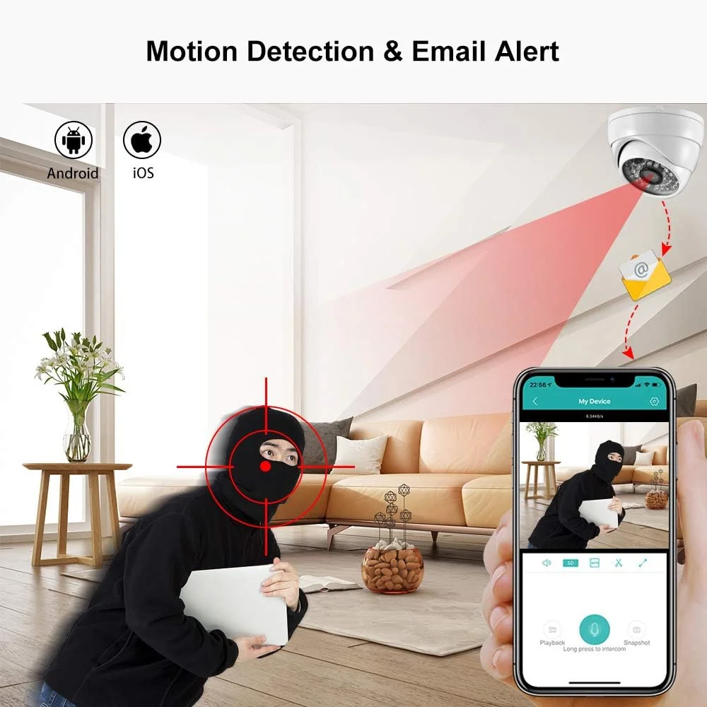 دوربین مداربسته دام تحت شبکه CLX HD 5MP 1080P POE، فلزی، ضد آب، مناسب فضای باز، با دید در شب 25 متری (POE 48v) دوربین مداربسته دام تحت شبکه CLX HD 5MP 1080P POE، فلزی، ضد آب، مناسب فضای باز، با دید در شب 25 متری (POE 48v)