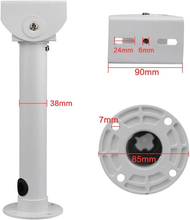 پایه نگهدارنده دوربین مداربسته، پایه دیواری قابل تنظیم جهانی برای دوربین مداربسته/ دوربین دام / دوربین آی پی / 20 سانتیمتر پایه نگهدارنده دوربین مداربسته، پایه دیواری قابل تنظیم جهانی برای دوربین مداربسته/ دوربین دام / دوربین آی پی / 20 سانتیمتر