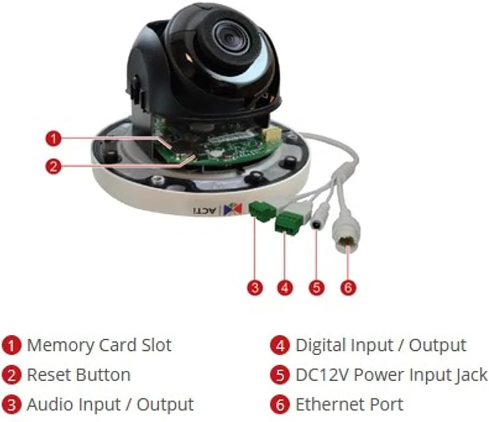 دوربین دام بیرونی شبکه ای ACTI Corporation A71 با لنز ثابت f2.8mm، IR تطبیقی 4 مگاپیکسلی، WDR فوق العاده، SLLS و اتصال RJ45 دوربین دام بیرونی شبکه ای ACTI Corporation A71 با لنز ثابت f2.8mm، IR تطبیقی 4 مگاپیکسلی، WDR فوق العاده، SLLS و اتصال RJ45