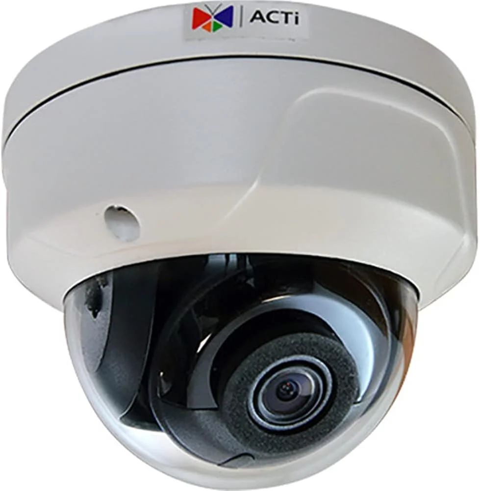 دوربین دام بیرونی شبکه ای ACTI Corporation A71 با رزولوشن 4 مگاپیکسل، IR تطبیقی، WDR فوق العاده، SLLS، و لنز ثابت f2.8mm و اتصال RJ45