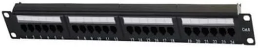 پچ پنل CAT6 برای جعبه تلفن، رک شبکه، جعبه توزیع شبکه (تایید شده اتصالات).