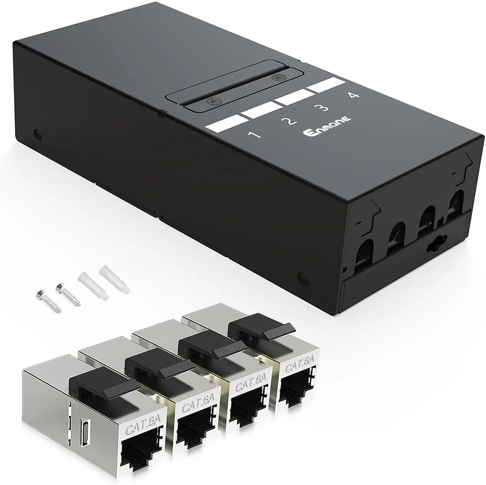 پنل پچ 4 پورت Cat6a Keystone، پچ شبکه