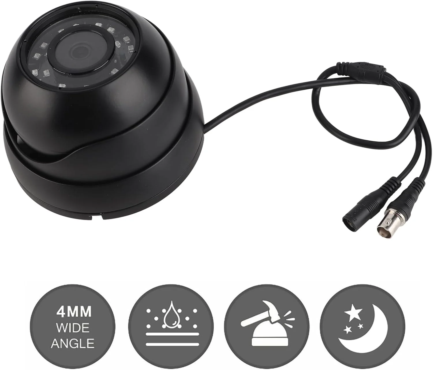 دوربین دام مداربسته AHD کریفوکت 1080p با زاویه دید گسترده 120 درجه برای نظارت اتوبوس و خودرو (مشکی) دوربین دام مداربسته AHD کریفوکت 1080p با زاویه دید گسترده 120 درجه برای نظارت اتوبوس و خودرو (مشکی)