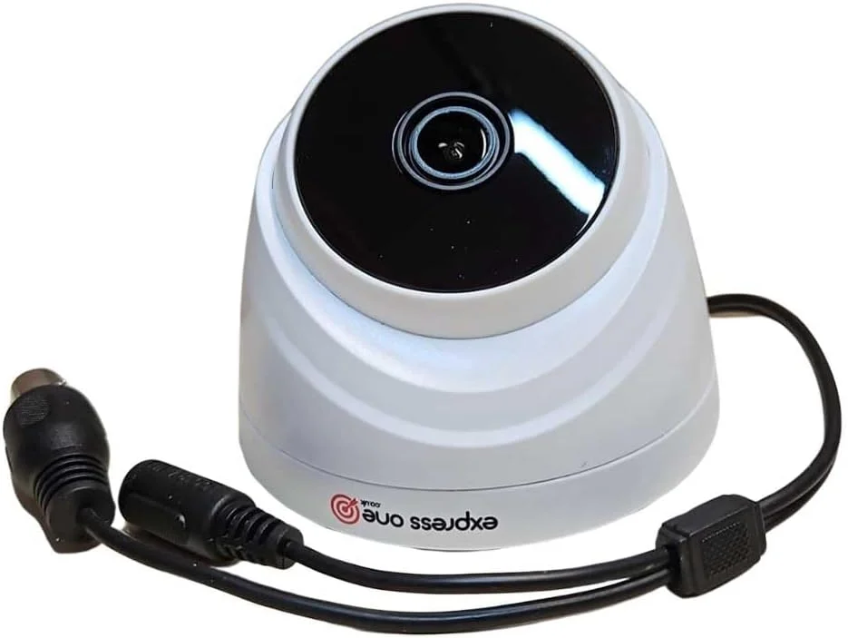دوربین مداربسته دام 2 مگاپیکسل HD داخلی - لنز واید 2.8 میلی‌متری، دید در شب IR 20 متری، HDCVI، IR هوشمند، تشخیص حرکت، دوربین نظارتی امنیتی خانه - سفید