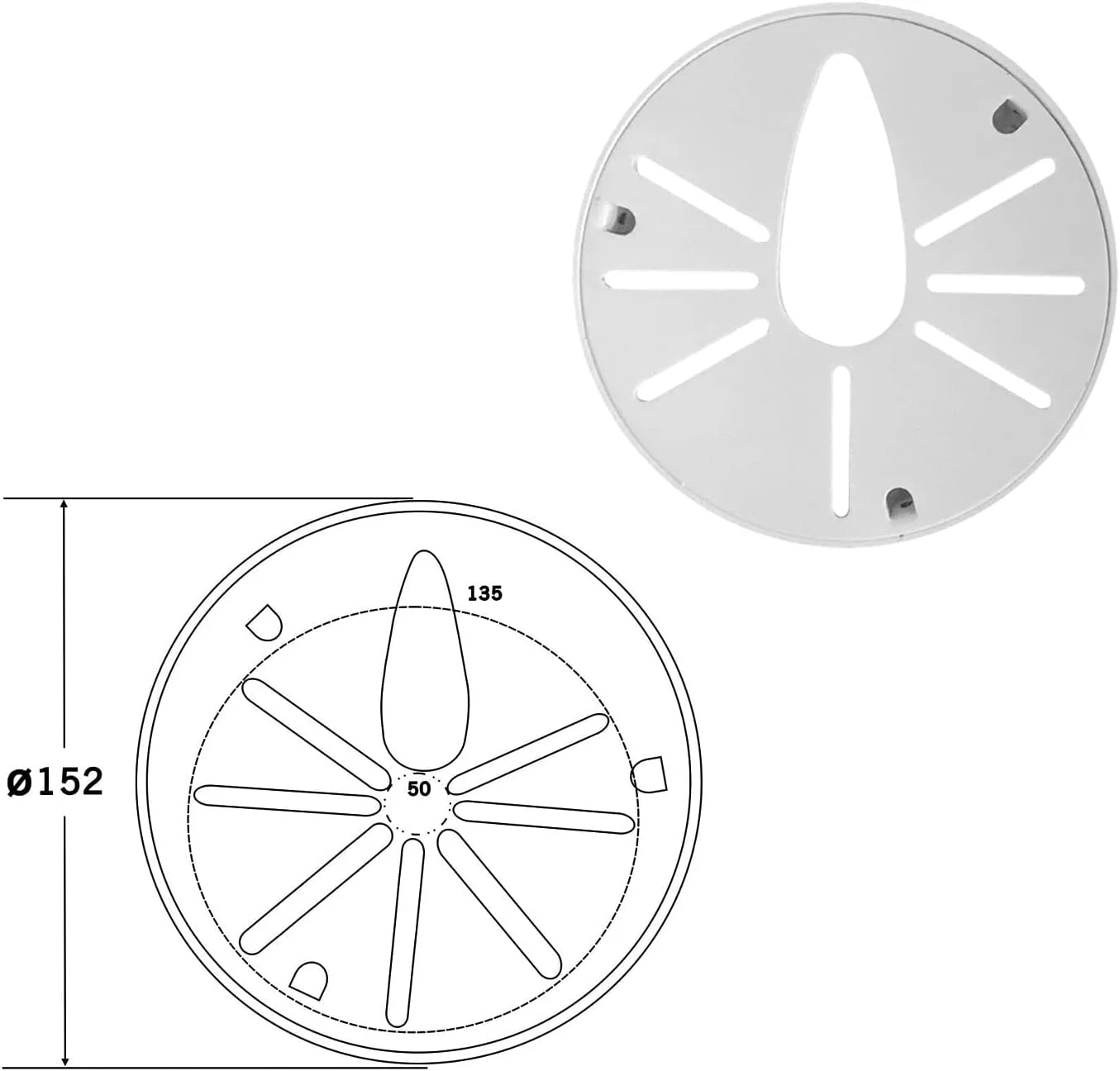 براکت دیواری دوربین مداربسته نوع I، براکت نصب دوربین دام جهانی / دوربین IP برای دوربین مداربسته (طول 200 میلی متر / 7.87 اینچ نوع I)