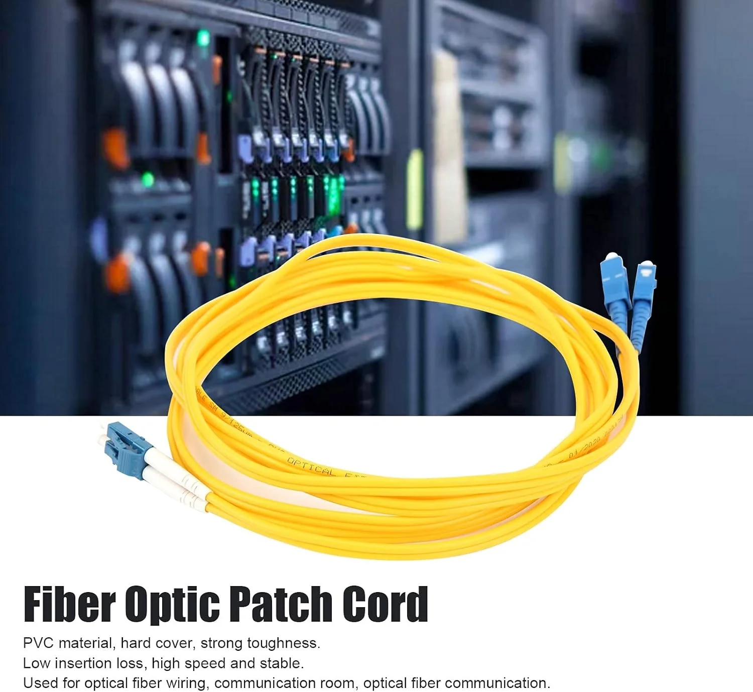 سیم رابط فیبر نوری PVC LC/UPC-SC/UPC کابل فیبر نوری سیم های اتصال فیبر نوری سیم کشی ارتباطی