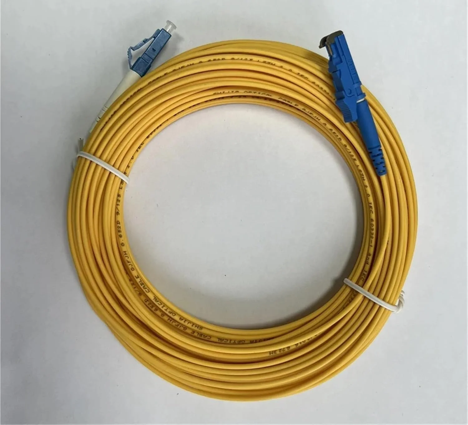 سیم رابط فیبر نوری 1 تا 100 متری LC FC ST A SM SX سیمپلکس تک فیبر E2000/A (20 متری 5 عدد، E2000 UPC-SC)