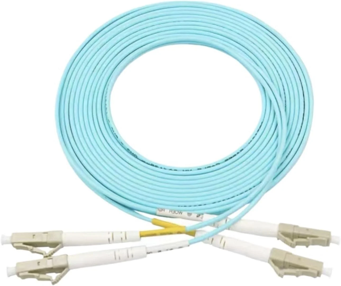 کابل فیبر نوری LC-LC OM3 دوبلکس 1-100 متری DX چند حالته 3mm2mm (100 متر 1 عدد OM4)