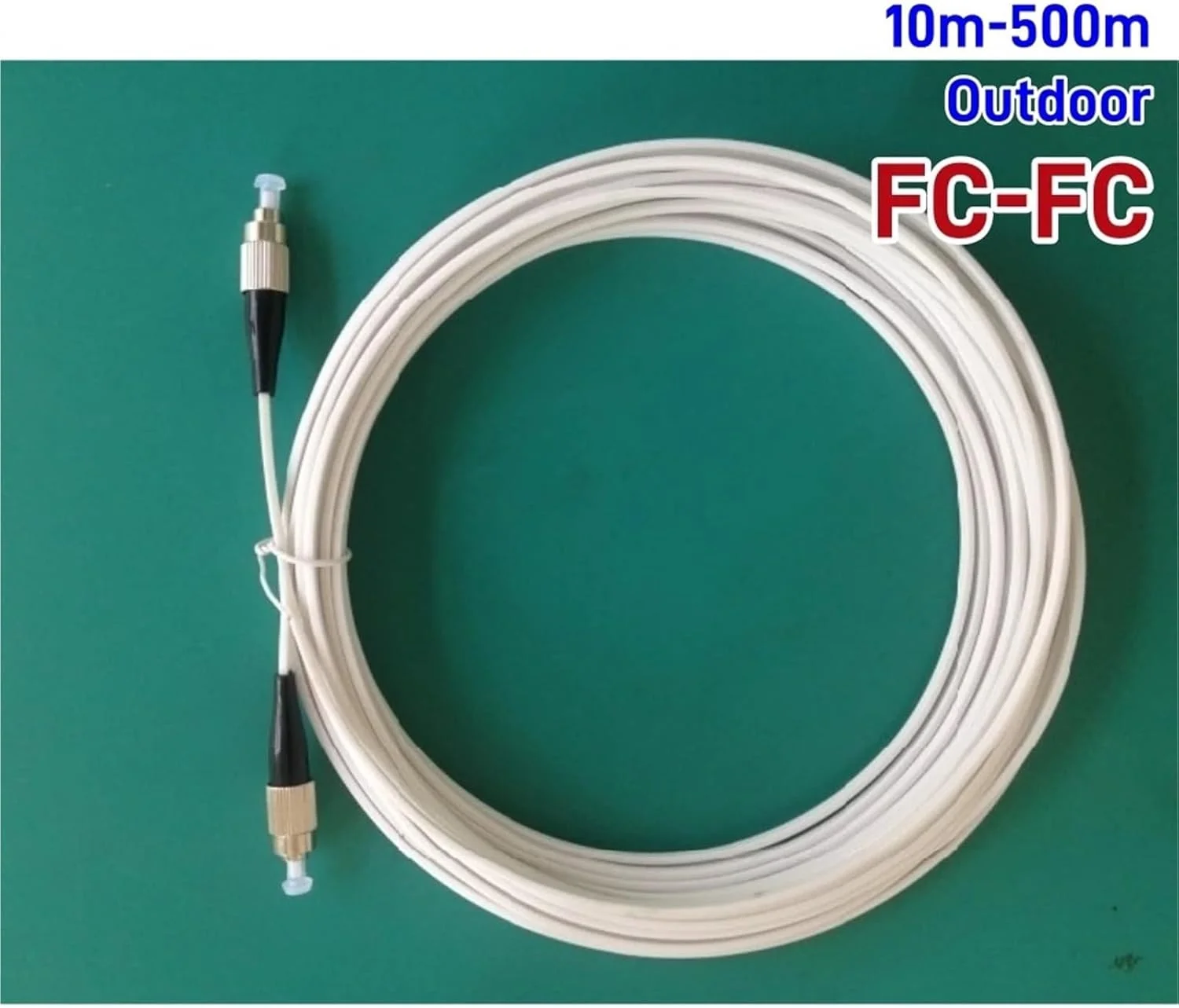 HAIZHI کابل فیبر نوری FC-FC داخلی - کابل پچ تک حالته، 10-500 متر (500 متر مشکی) HAIZHI کابل فیبر نوری FC-FC داخلی - کابل پچ تک حالته، 10-500 متر (500 متر مشکی)