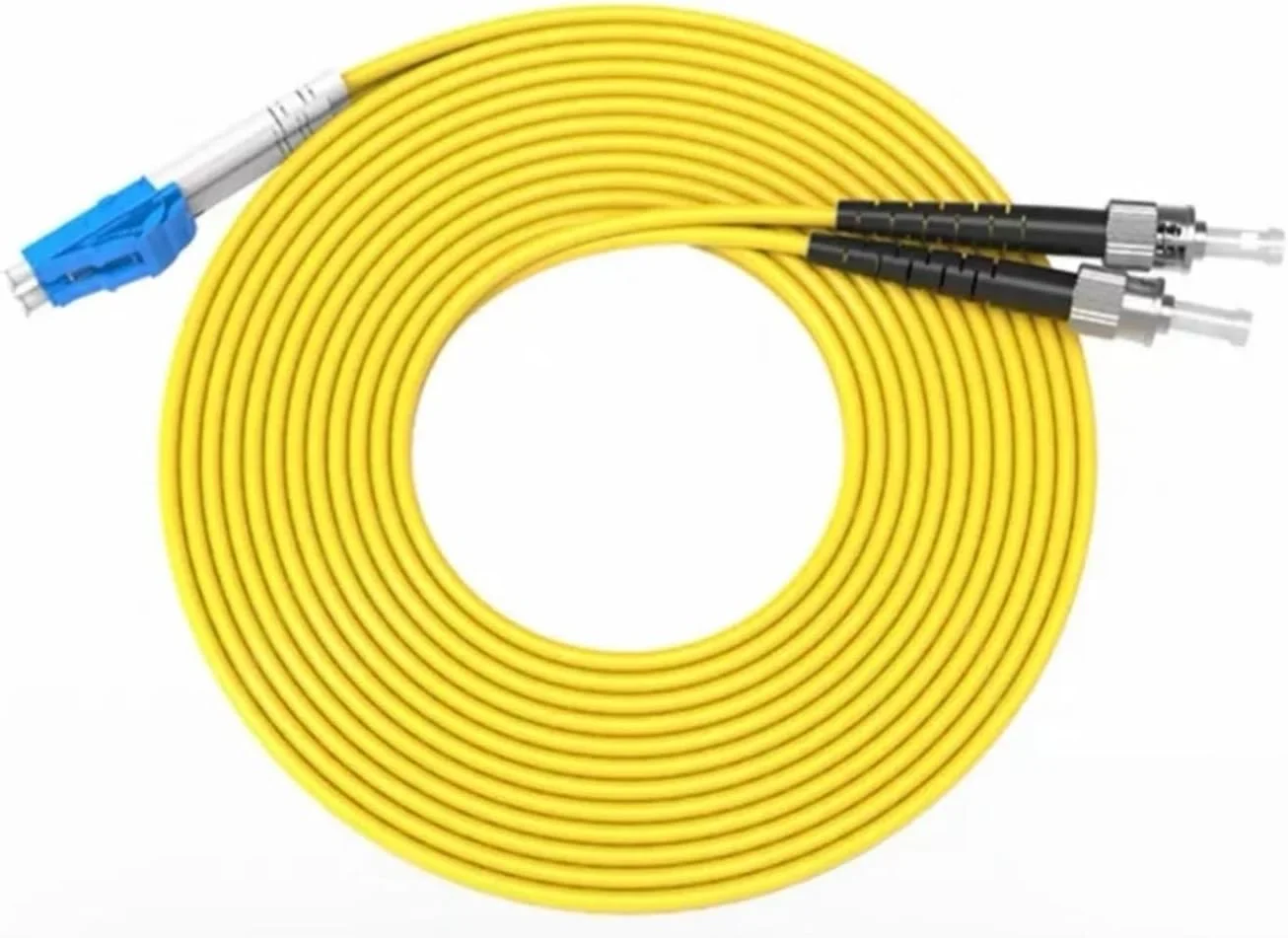 HAIZHI کابل فیبر نوری LC-ST SM داپلکس سینگل مود 10-100 متری ST-LC 3mm 2mm (3 متری 10 عدد)