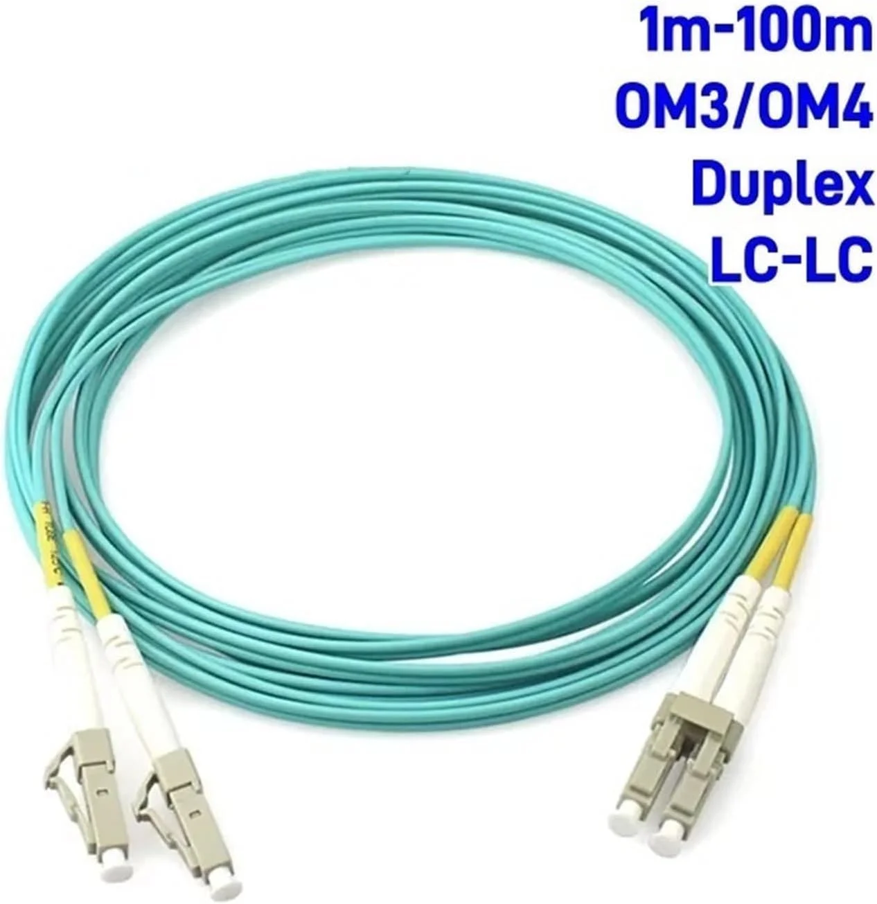 کابل فیبر نوری LC-LC دوپلکس OM3 OM4، ۱ تا ۱۰۰ متر (۳ متر، ۱۰ عدد OM3) کابل فیبر نوری LC-LC دوپلکس OM3 OM4، ۱ تا ۱۰۰ متر (۳ متر، ۱۰ عدد OM3)