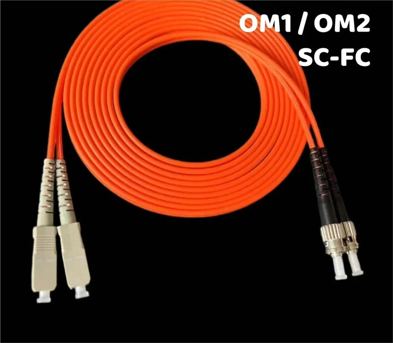 HAIZHI کابل فیبر نوری SC-ST OM1 OM2 دوبلکس 1-100 متری (7 متری 10 عدد OM1) HAIZHI کابل فیبر نوری SC-ST OM1 OM2 دوبلکس 1-100 متری (7 متری 10 عدد OM1)