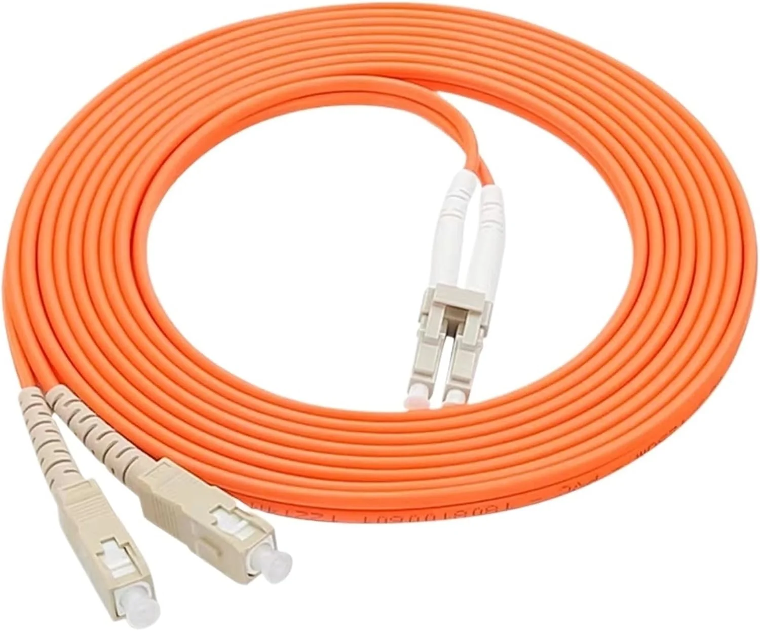 سیم فیبر نوری LC-SC دوبلکس 1-10 متری، 50/125um، 62.5/125um بسته 10 عددی (5 متر 50-125um)