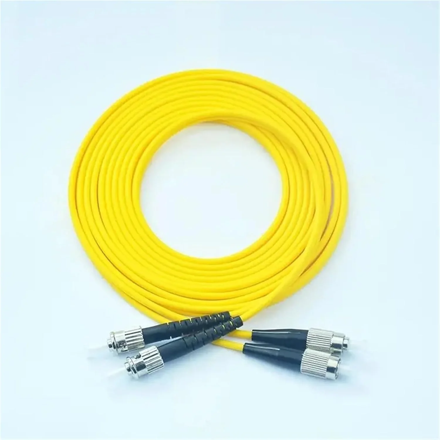 سیم رابط فیبر نوری DX SM SC LC FC ST دوبلکس تک حالته 2.0mm 3.0mm DX (80M, ST-FC)