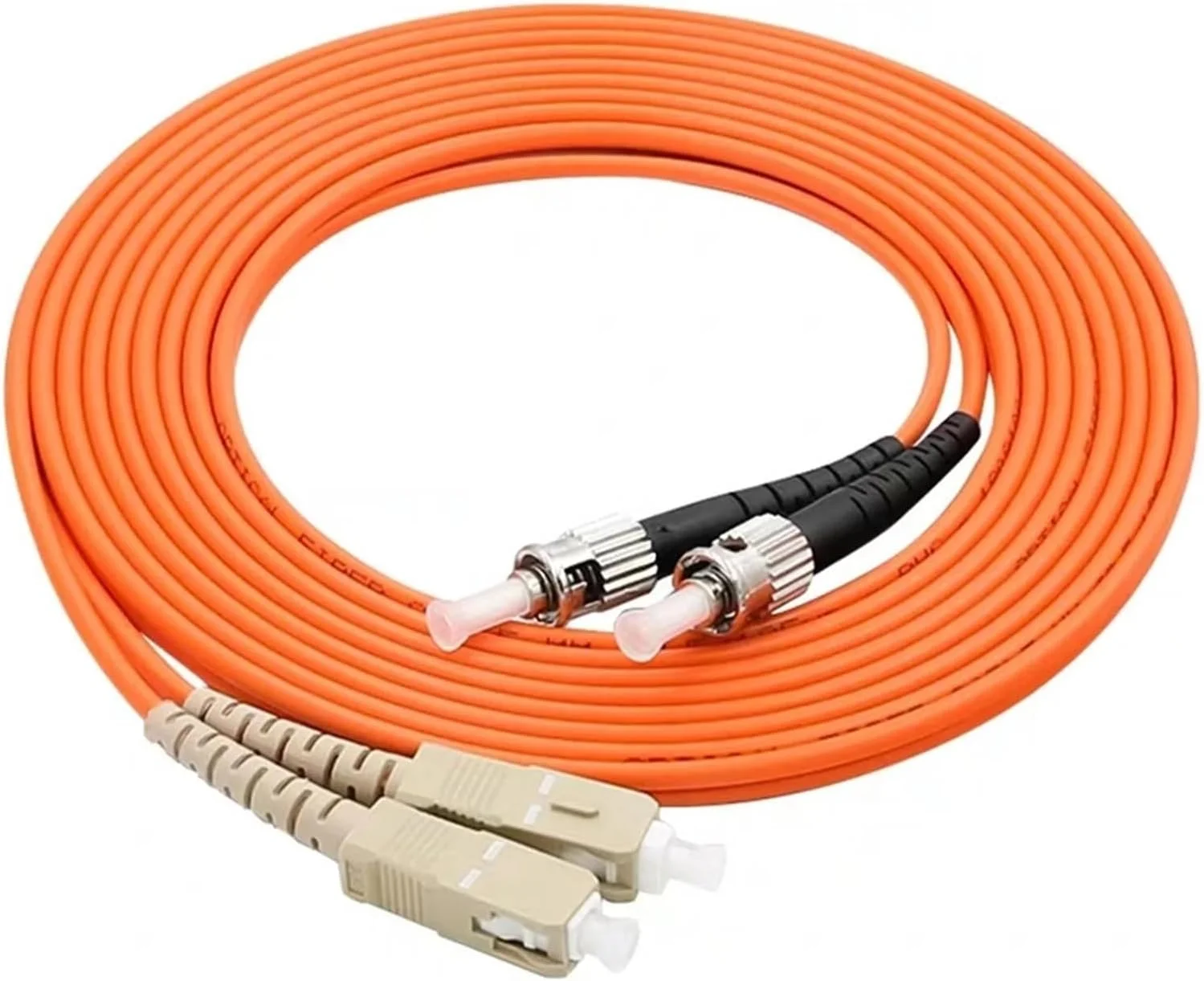 سیم رابط فیبر نوری SC-ST دوبلکس 1-10 متری، 50/125 و 62.5/125 میکرومتر، OM1/OM2، 0.3dB، بسته 10 عددی (10 متر 62.5-125 میکرومتر)