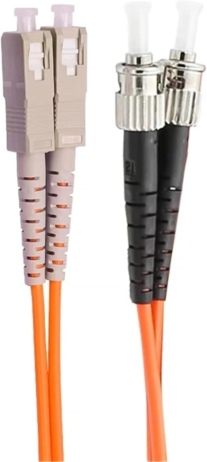 سیم رابط فیبر نوری SC-ST دوبلکس 1-10 متری، 50/125 و 62.5/125 میکرومتر، OM1/OM2، 0.3dB، بسته 10 عددی (10 متر 62.5-125 میکرومتر)