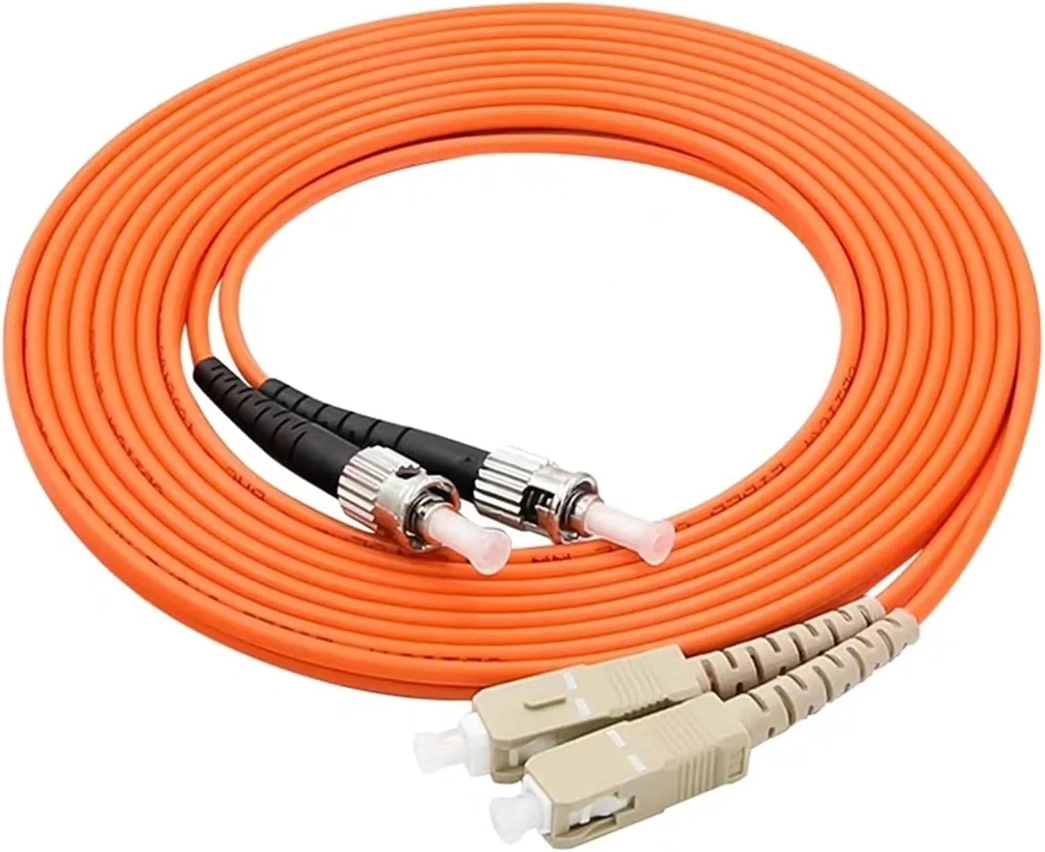 سیم رابط فیبر نوری SC-ST دوبلکس 1-10 متری، 50/125 و 62.5/125 میکرومتر، OM1/OM2، 0.3dB، بسته 10 عددی (10 متر 62.5-125 میکرومتر)