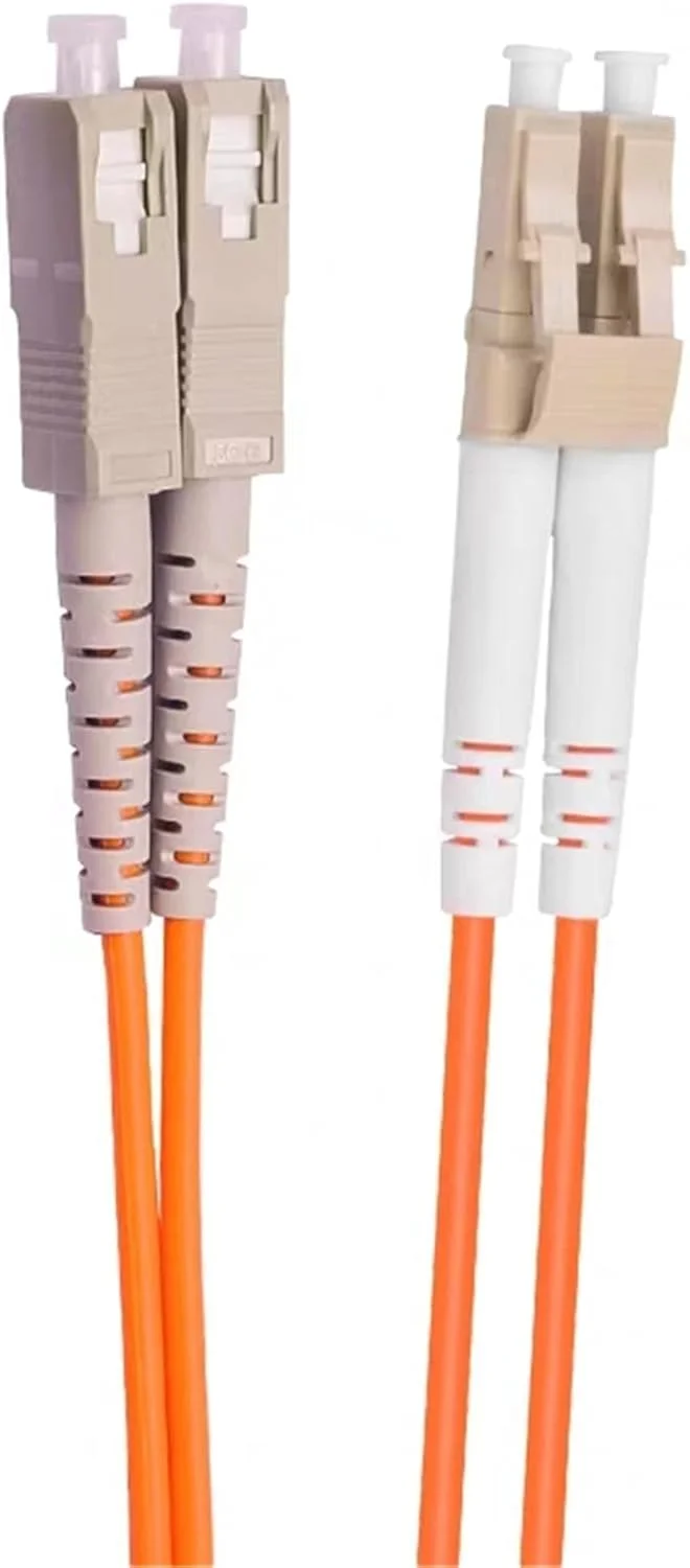 HAIZHI کابل فیبر نوری LC-SC دوبلکس 1-10 متری، 50/125um، 62.5/125um بسته 10 عددی (2 متری 50-125um)