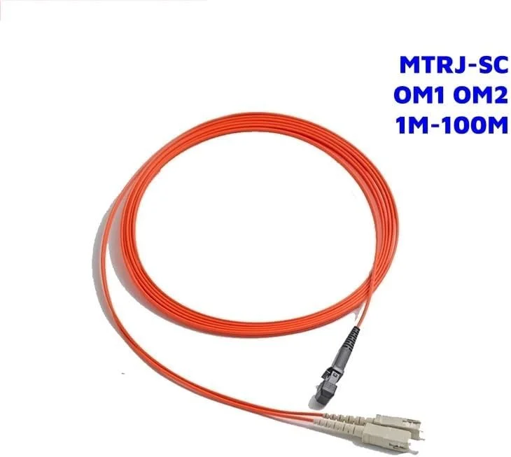 HAIZHI سیم فیبر نوری OM1 OM2 MTRJ-SC ماده دوبلکس نوری 1-100 متری چند حالته DX (5 متر 10 عدد OM1)