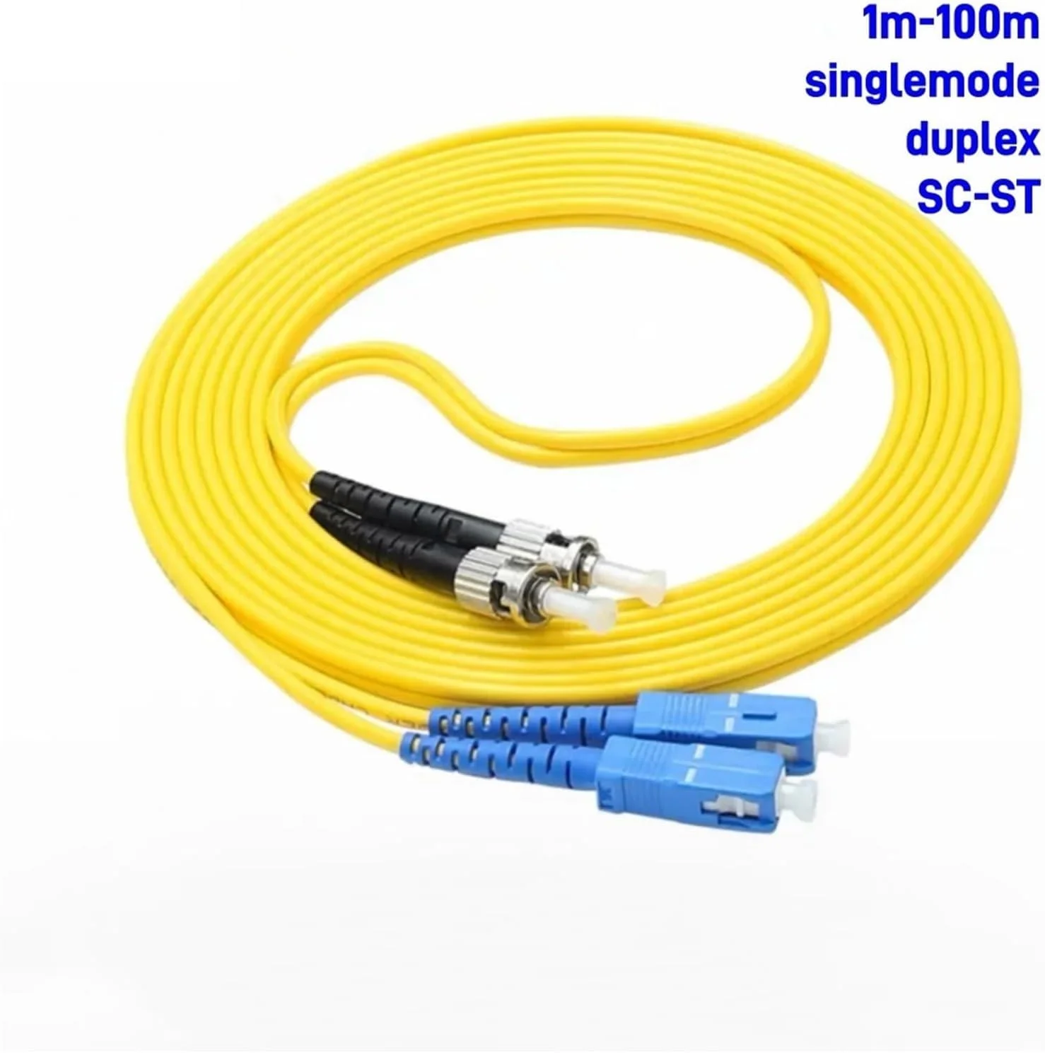 کابل فیبر نوری HAIZHI SC-ST سینگل مود داپلکس سینگل مود 10-100 متری 3 میلی متری 2 میلی متری (40 متر 1 عدد)