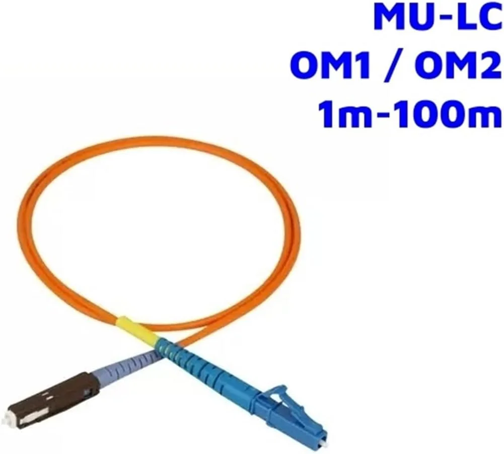 HAIZHI MU-LC پچ کورد فیبر نوری OM1 OM2 مالتی مود سیمپلکس 2mm LC-MU 1-100 متری (سرخابی)