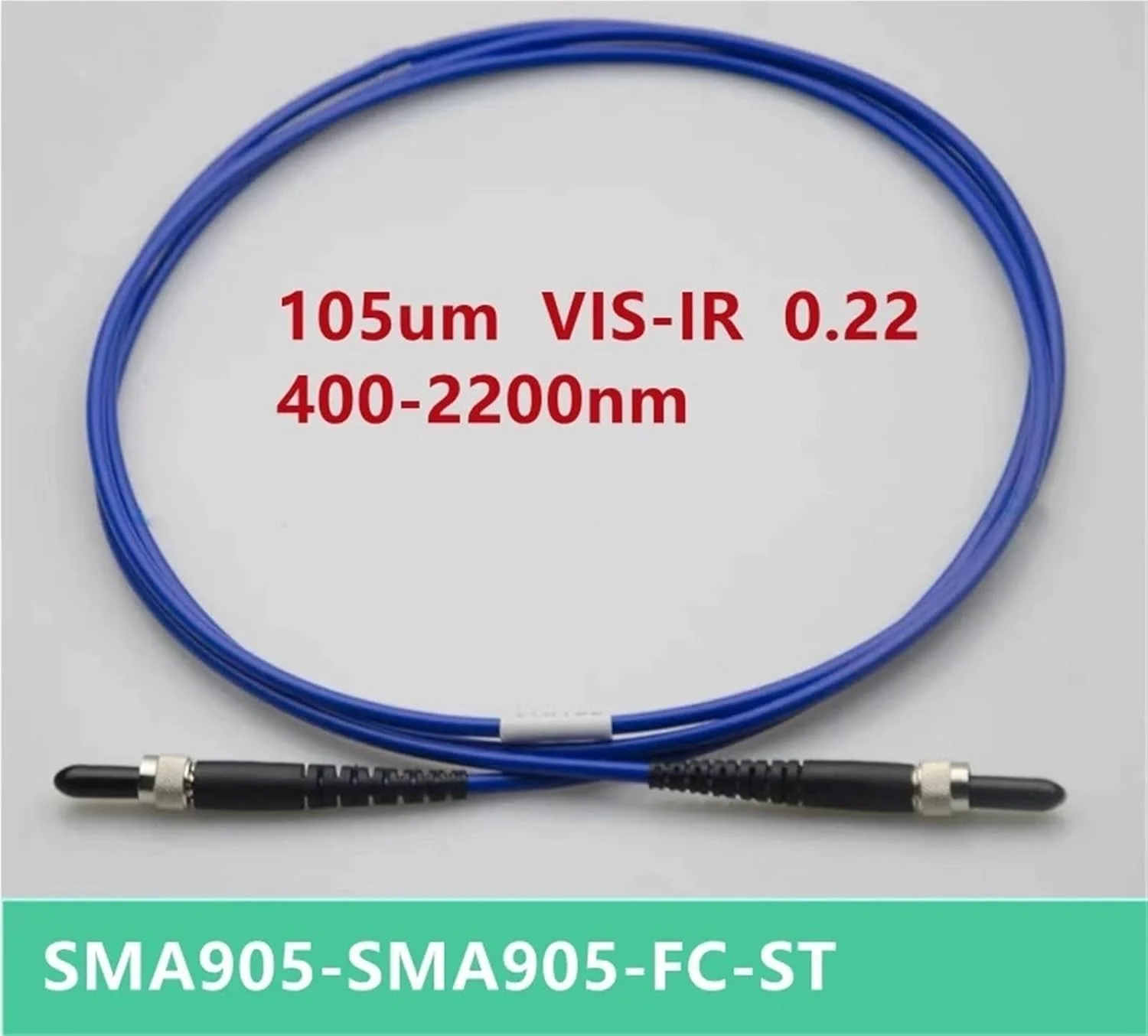 کابل فیبر نوری HAIZHI 105um SMA905-SMA905 فیبر انرژی 1-5 متری زره پوش (SMA-SMA آبی 3 متری)