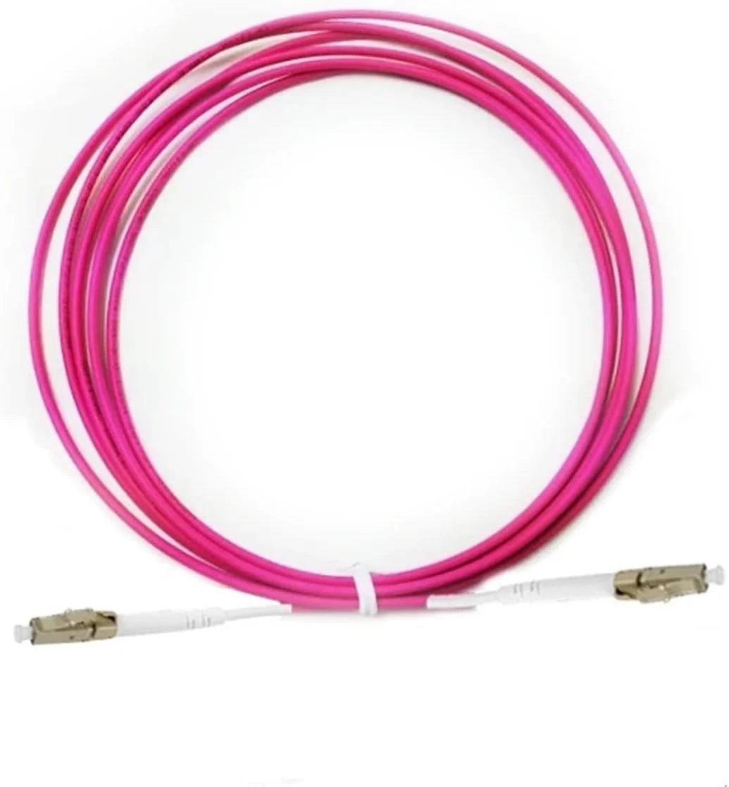 HAIZHI سیم فیبر نوری OM4 پرسرعت 5 متری، 10 عدد، سیم پچ FTTH سیمپلکس (LC-ST)