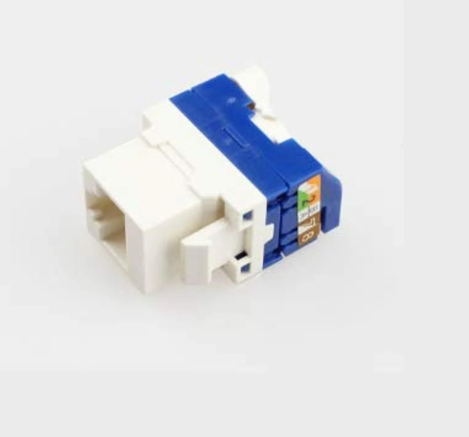 پک 5 عددی جک کیستون CAT6 بدون نیاز به ابزار DKURVE، آداپتور ماژول کیستون Cat.6 خود قفل شونده RJ45 بدون نیاز به ابزار پانچ برای صفحه دیواری UTP سفید