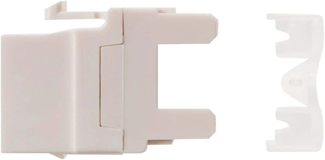 DKURVE® Cat6 UTP جک کیستون RJ45 با زاویه 180 درجه (بسته 25 عددی)