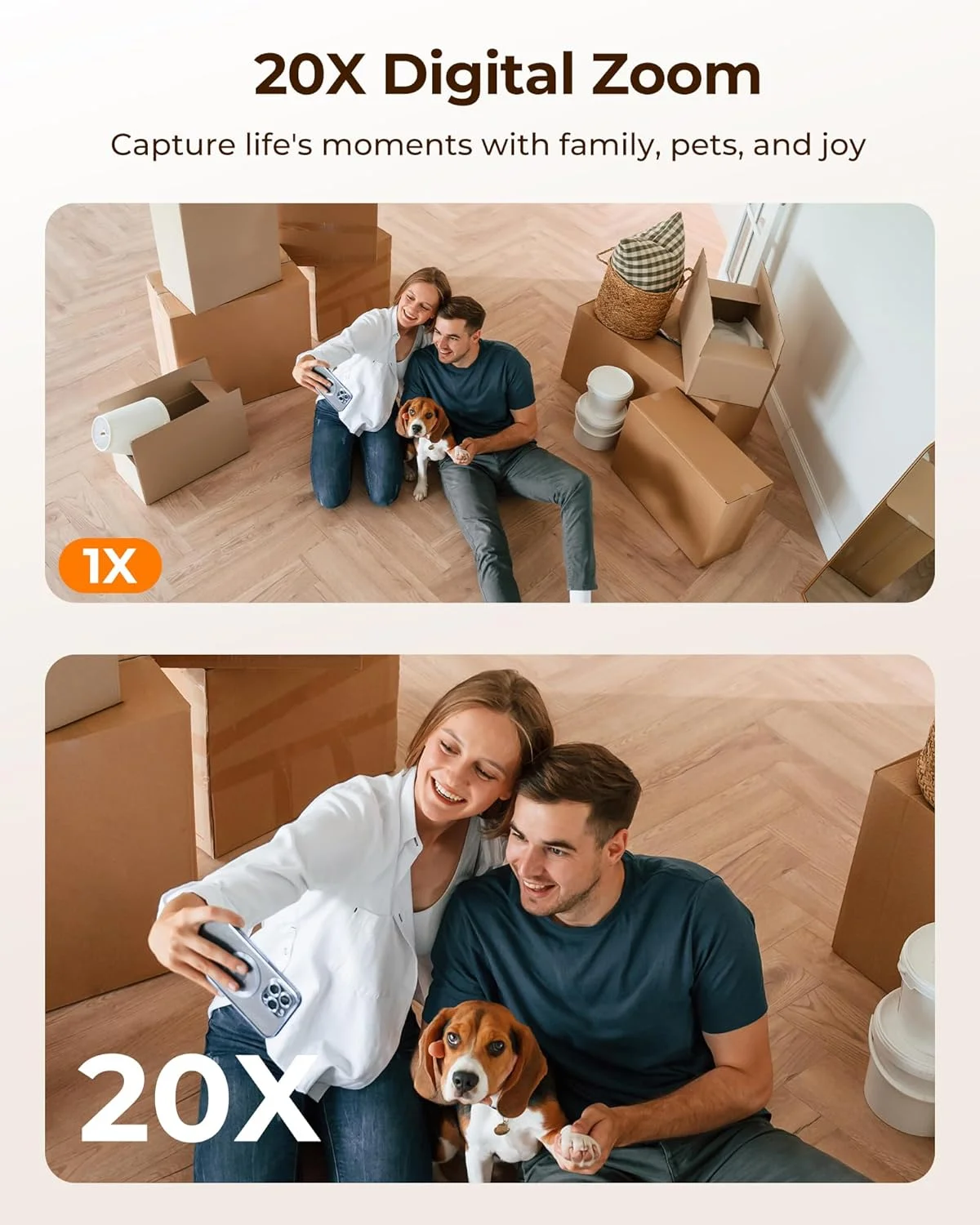 دوربین امنیتی وای فای 2.4/5 گیگاهرتز Foscam، دوربین IP داخلی 4 مگاپیکسلی (2K) با تشخیص انسان و تشخیص حرکت، دید در شب 10 متری، صدای دو طرفه، چرخش/شیب، سرویس ابری شامل، مشکی