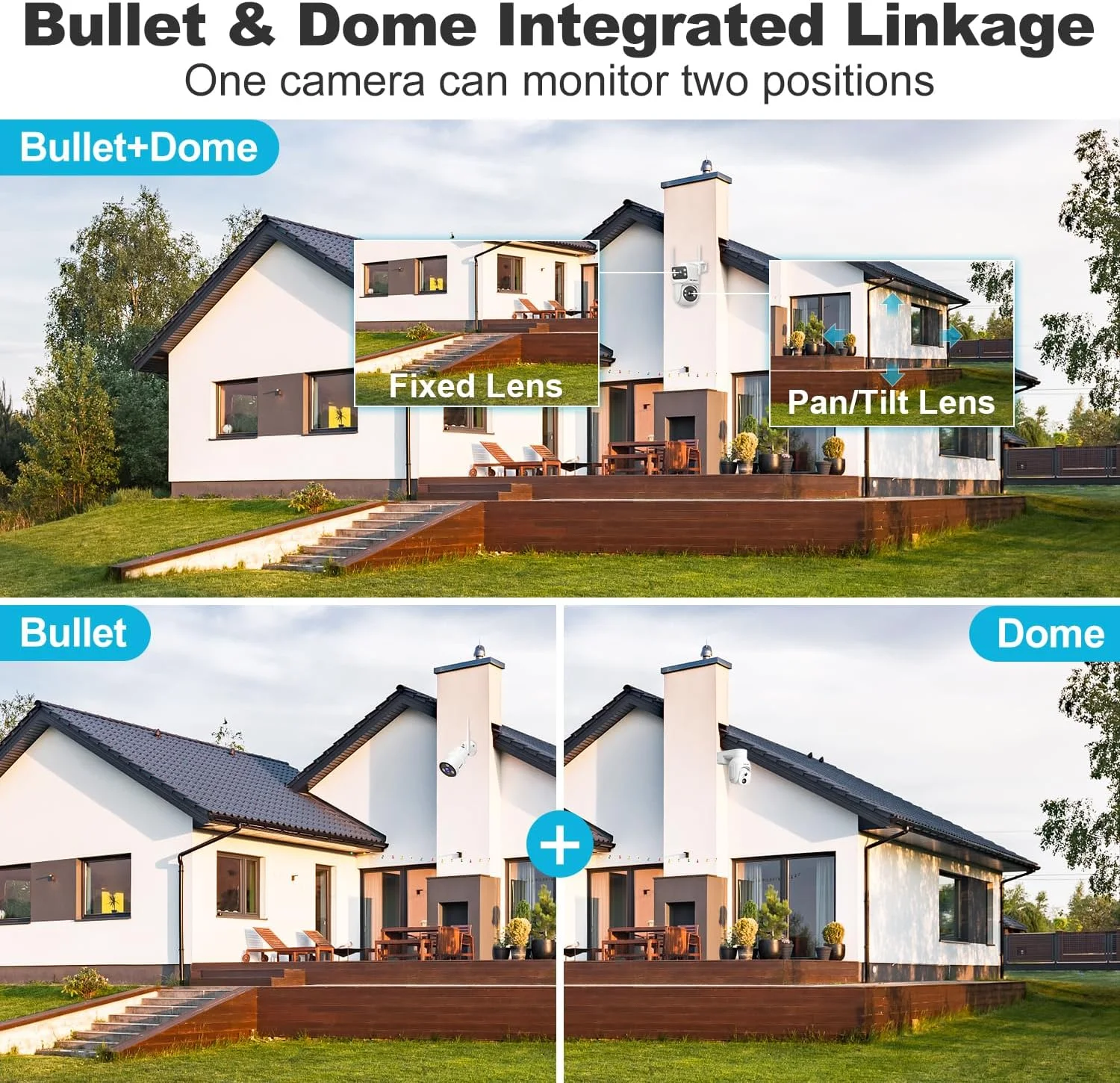 دوربین مداربسته وای فای دو لنز GENBOLT برای فضای باز، دوربین نظارتی منزل، دوربین PTZ IP با دید در شب رنگی، ردیابی خودکار تشخیص انسان دوربین مداربسته وای فای دو لنز GENBOLT برای فضای باز، دوربین نظارتی منزل، دوربین PTZ IP با دید در شب رنگی، ردیابی خودکار تشخیص انسان