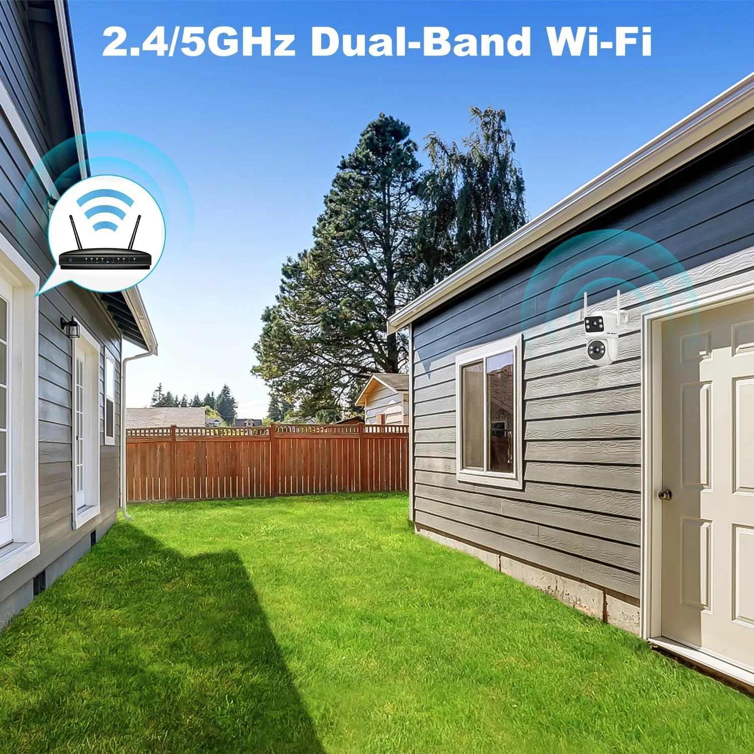 دوربین مداربسته وای فای دو لنز GENBOLT برای فضای باز، دوربین نظارتی منزل، دوربین PTZ IP با دید در شب رنگی، ردیابی خودکار تشخیص انسان دوربین مداربسته وای فای دو لنز GENBOLT برای فضای باز، دوربین نظارتی منزل، دوربین PTZ IP با دید در شب رنگی، ردیابی خودکار تشخیص انسان