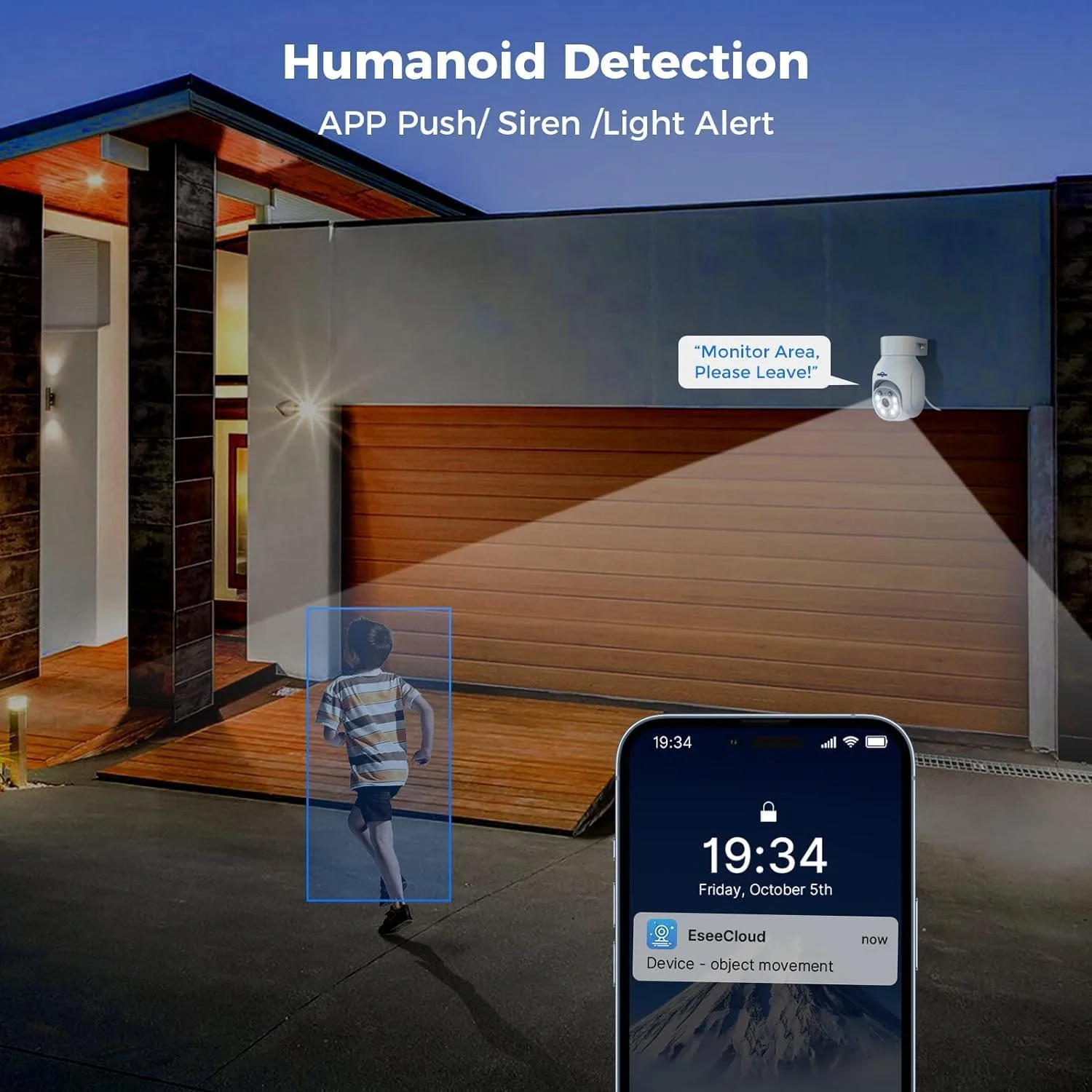 دوربین مداربسته بیسیم فضای باز Hiseeu، دوربین نظارتی وایفای 5 مگاپیکسلی با دید در شب رنگی، قابلیت چرخش افقی/عمودی با تشخیص حرکت/آژیر/هشدار نور، صدای دو طرفه، ضد آب IP66، سازگار با Echo Show دوربین مداربسته بیسیم فضای باز Hiseeu، دوربین نظارتی وایفای 5 مگاپیکسلی با دید در شب رنگی، قابلیت چرخش افقی/عمودی با تشخیص حرکت/آژیر/هشدار نور، صدای دو طرفه، ضد آب IP66، سازگار با Echo Show