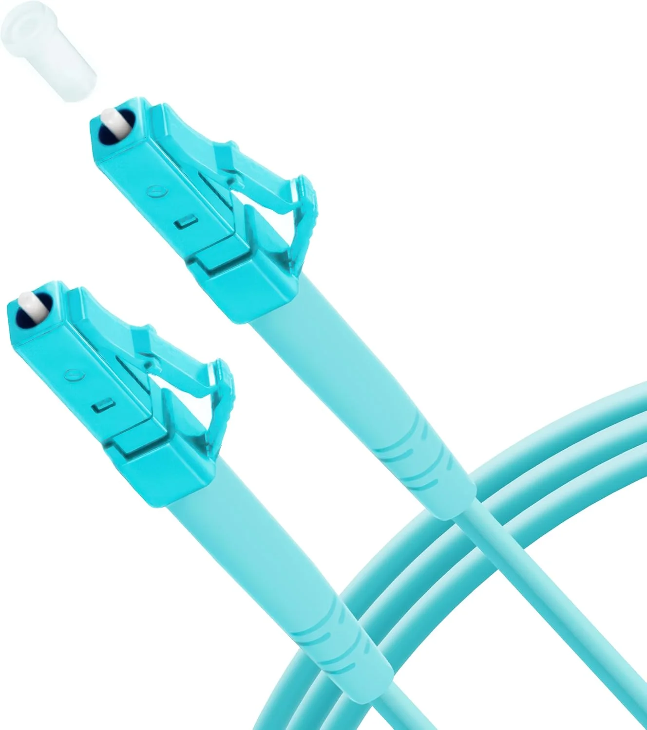 کابل فیبر نوری نکسوس OM3 LC به LC | 100 گیگابیت بر ثانیه، چند حالته 50/125μm | سیمپلکس/دوبلکس | روکش LSZH | تلفات کم | اترنت پرسرعت، مرکز داده، FTTH، LAN (LC به LC سیمپلکس، 1 متر)