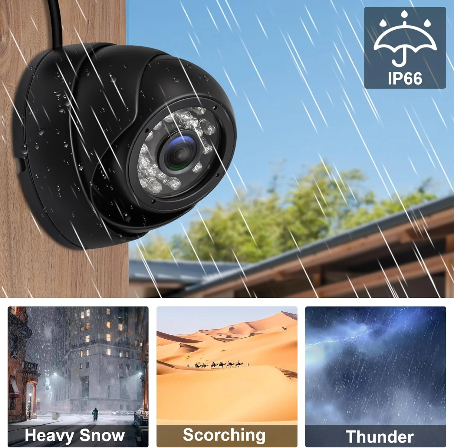 دوربین مداربسته دام USB آیافواتر 2 مگاپیکسل، دید در شب، ضد آب و هوا، دوربین مداربسته 1080P دام مناسب فضای باز، سازگار با خانه هوشمند، تشخیص حرکت برای نظارت بر کودک و حیوان خانگی، دید در شب تا 24 متر دوربین مداربسته دام USB آیافواتر 2 مگاپیکسل، دید در شب، ضد آب و هوا، دوربین مداربسته 1080P دام مناسب فضای باز، سازگار با خانه هوشمند، تشخیص حرکت برای نظارت بر کودک و حیوان خانگی، دید در شب تا 24 متر